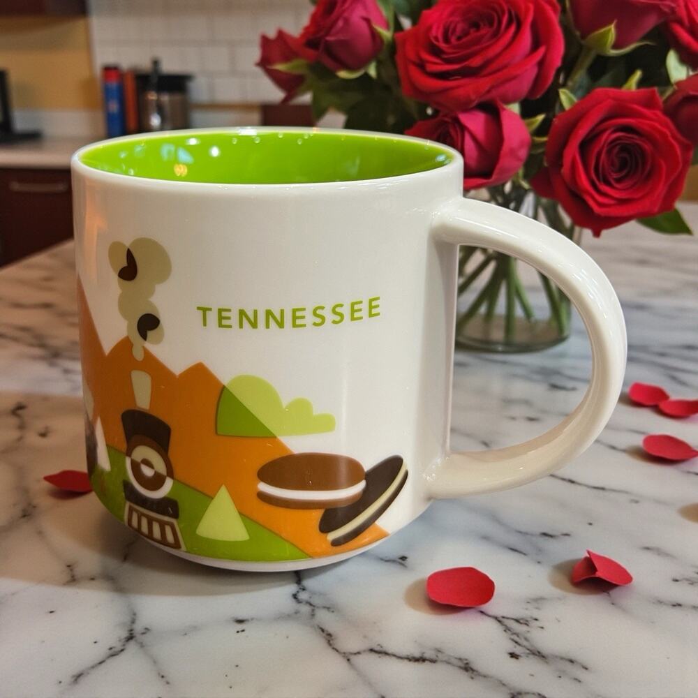 Starbucks Tennessee You Are Here Mug 14 oz State Coffee Cup YAH EUC